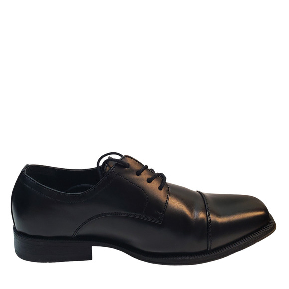 New Alfani Men's Quincy Cap Toe Oxfords Shoes 12W Black - Picture 3 of 6